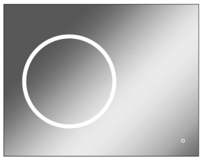 Зеркало Eclipse 90 black с подсветкой Sansa (SE1031Z) в Дегтярске - degtyarsk.ok-mebel.com | фото 1