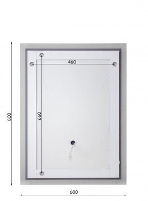 Зеркало Лондон 800х600 с подсветкой Домино (GL7019Z) в Дегтярске - degtyarsk.ok-mebel.com | фото 5